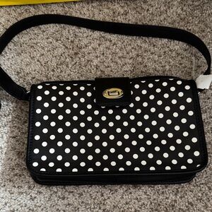 Talbots Polka Dot Black and White Women's crossbody